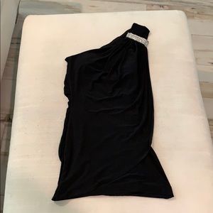 Elegant off shoulder black dress